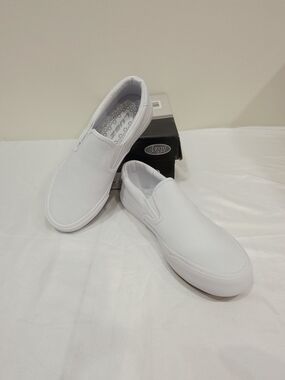 Lugz Clipper White Women's Slip-On Canvas Loafers